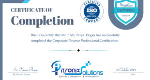 Corporate Finance Professional Certification