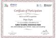 Cyber Security Awareness Quiz Certificate