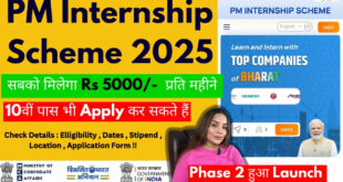 PM Internship Scheme 2025