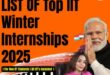 LIST OF Top IIT Winter Internships 2025