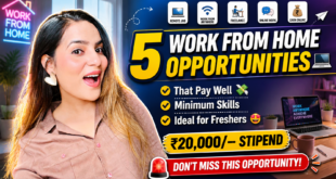 Top 5 Work from Home Jobs for Freshers