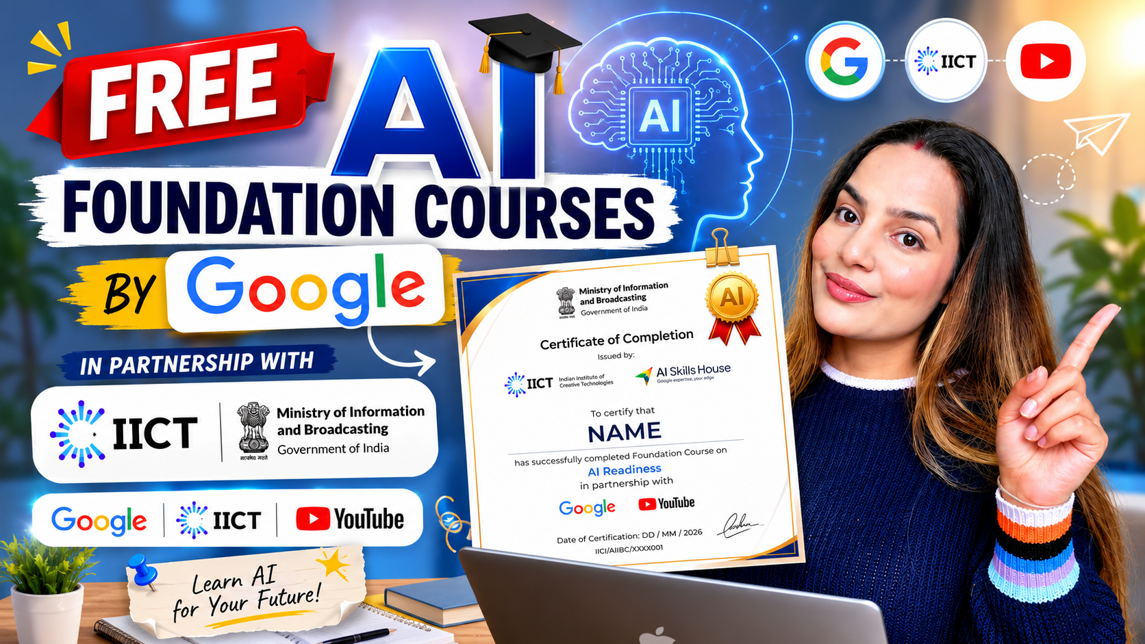 Google AI Foundation Course 2026: Free AI Courses by Google, YouTube ...