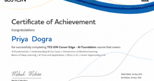 TCS iON Career Edge AI Foundation Certificate
